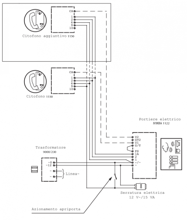 SCHEMA ORIGINALE MIKRA 1122 + CITOFONO 1150.png