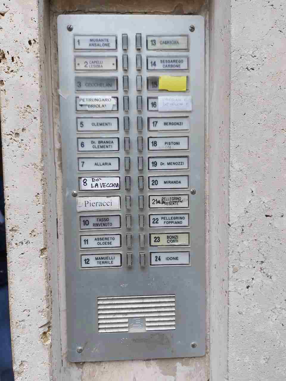 Cambio etichetta su pulsantiera citofono condominiale - Citofoni,  videocitofoni e intercomunicanti - PLC Forum